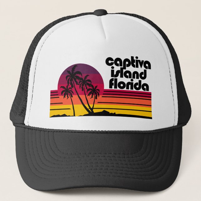 Gorra De Camionero Isla Captiva Florida (Anverso)