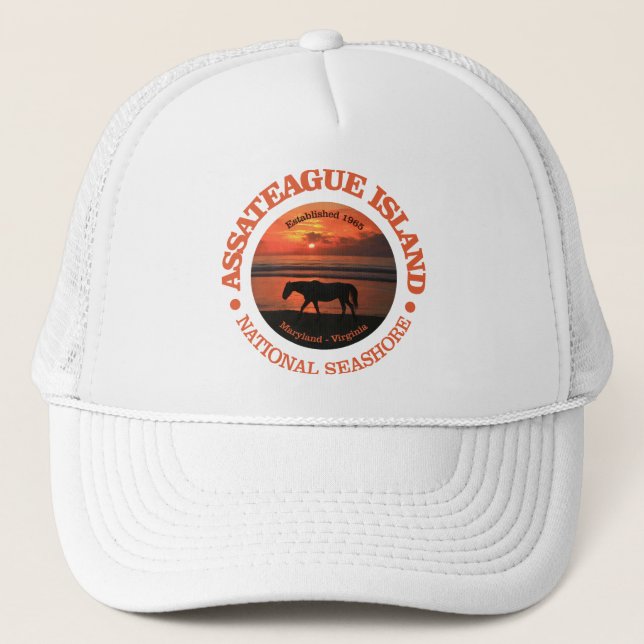 Gorra De Camionero Isla de Assateague Mar Nacional (Anverso)