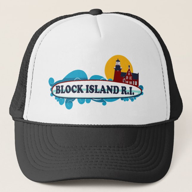 Gorra De Camionero Isla de bloque (Anverso)