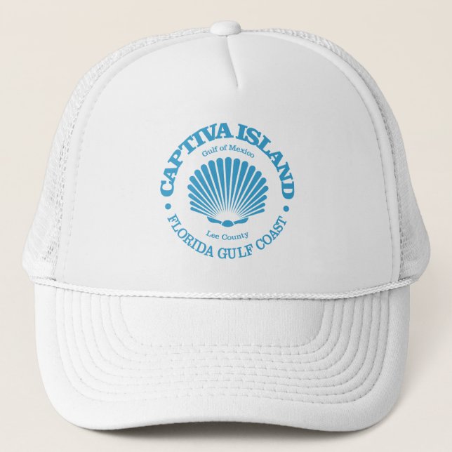 Gorra De Camionero Isla de Captiva (concha de mar) (Anverso)