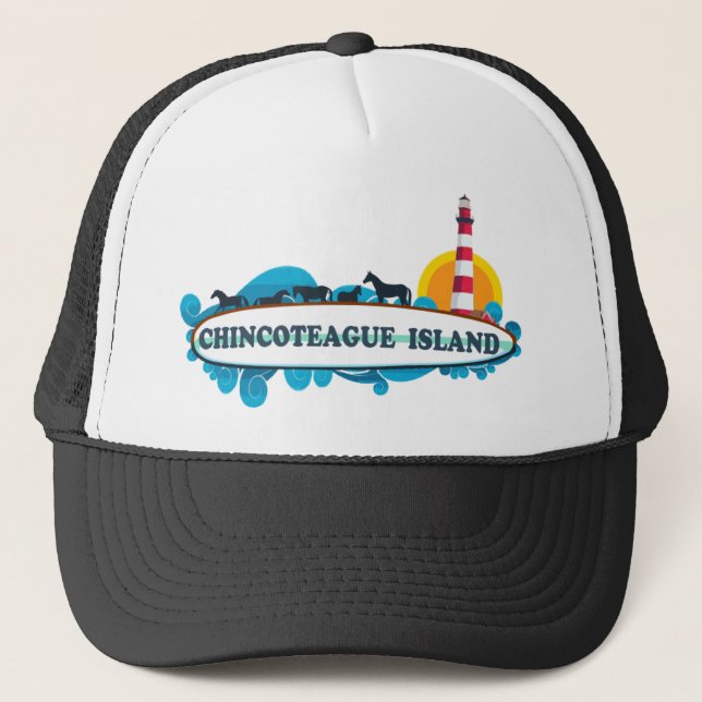 Gorra De Camionero Isla de Chincoteague (Anverso)