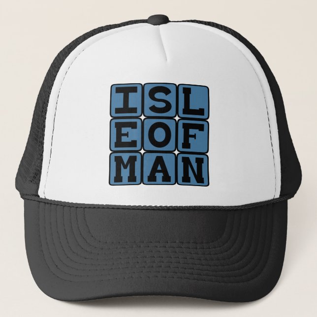Gorra De Camionero Isla de Man, Isla Mann (Anverso)