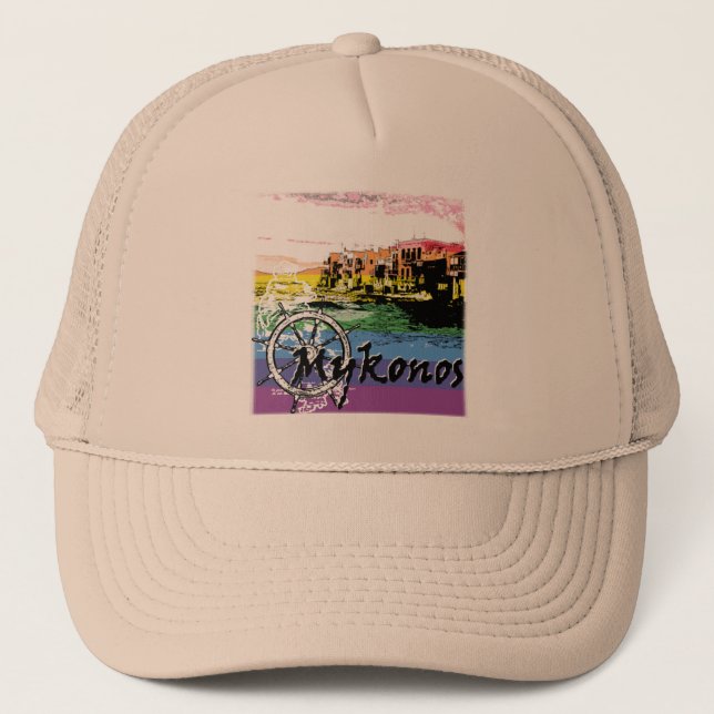 GORRA DE CAMIONERO ISLA DE MYKONOS (Anverso)
