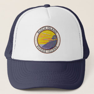 Gorra De Camionero Isla del Bloque Rhode Island Viaje Vintage