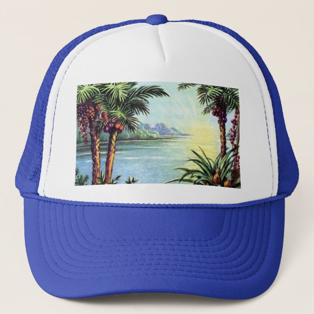 Gorra De Camionero Isla del vintage (Anverso)