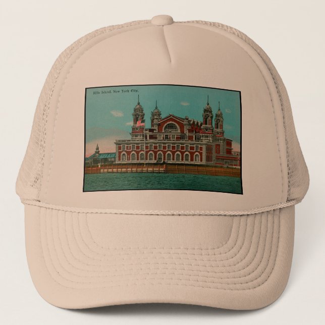 Gorra De Camionero Isla Ellis, Nueva York (Anverso)