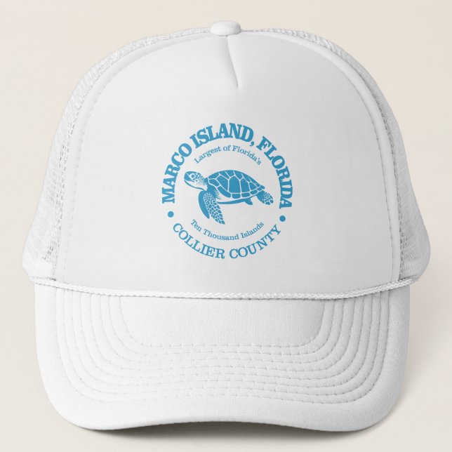 Gorra De Camionero Isla Marco (tortuga marina) (Anverso)