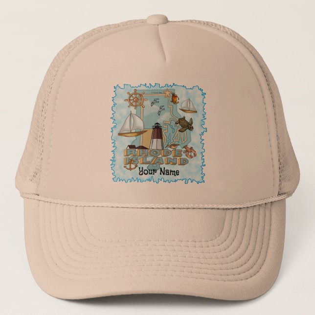 Gorra De Camionero Isla Rhode (Anverso)