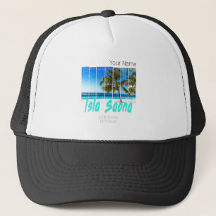 Gorra De Camionero Isla Saona República Dominicana Diseño de Vintage