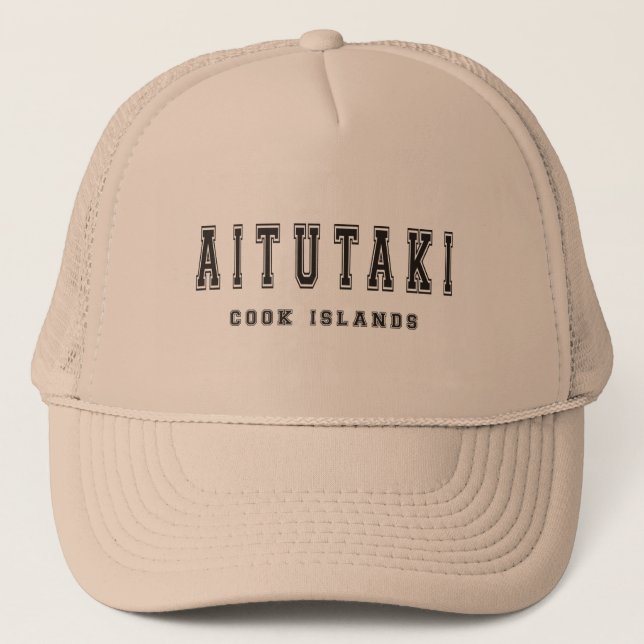 Gorra De Camionero Islas de cocinero de Aitutaki (Anverso)