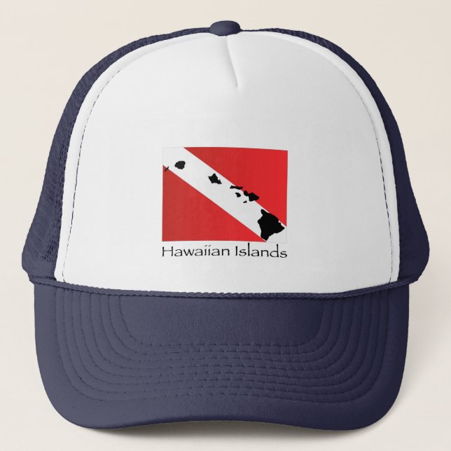 Gorra De Camionero Islas hawaianas de la zambullida (Anverso)