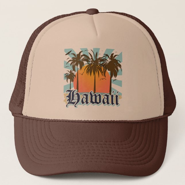 Gorra De Camionero Islas hawaianas Sourvenir de Hawaii (Anverso)