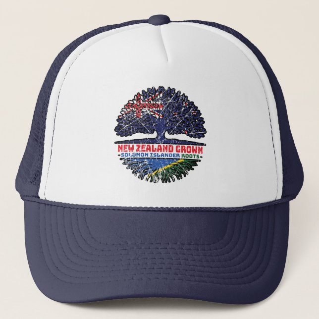 Gorra De Camionero Islas Salomón Nueva Zelandia (Anverso)