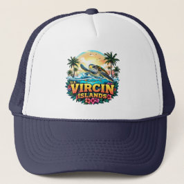 Gorra De Camionero Islas Vírgenes de los Estados Unidos Caribe