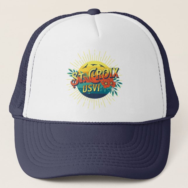Gorra De Camionero Islas Vírgenes Estadounidenses Santa Cruz (Anverso)