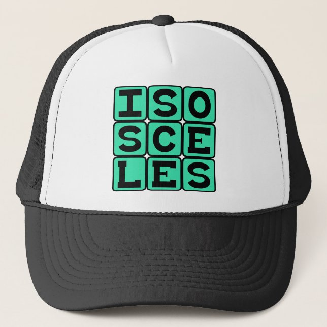 Gorra De Camionero Isósceles, tipo de triángulo (Anverso)