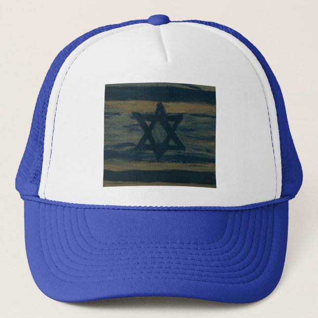 Gorra De Camionero israel abstracto (Anverso)