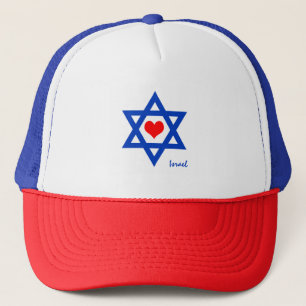 Gorra De Camionero Israeli Heart & Love Israel Flag travel /sport hat