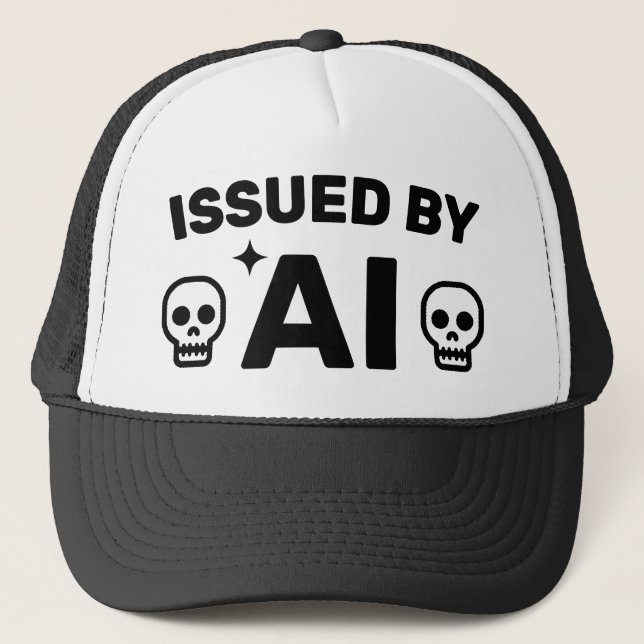Gorra De Camionero Issued by AI™ Trucker Hat (Anverso)