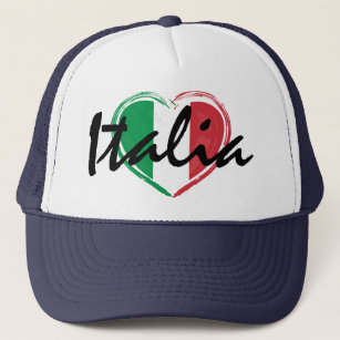Gorra De Camionero Italia Italia Italiano Amor Bandera Trucker Hat