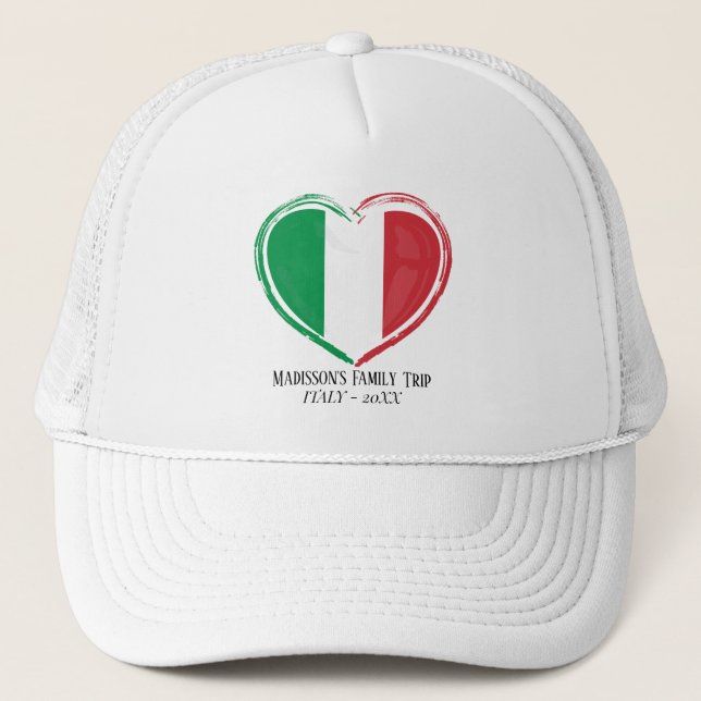 Gorra de camionero ITALIA moderna simple (Anverso)