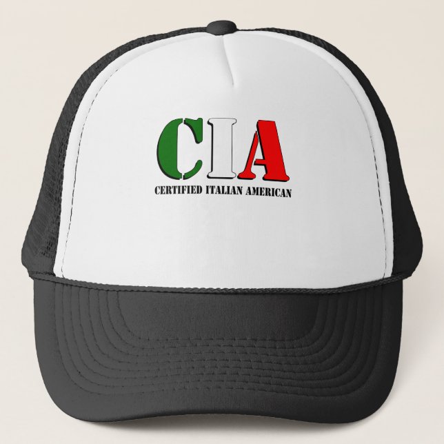 Gorra De Camionero Italiano Americano Certificado (Anverso)