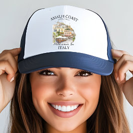 Gorra De Camionero Italy Amalfi Coast Souvenir – La Vita è Bella 