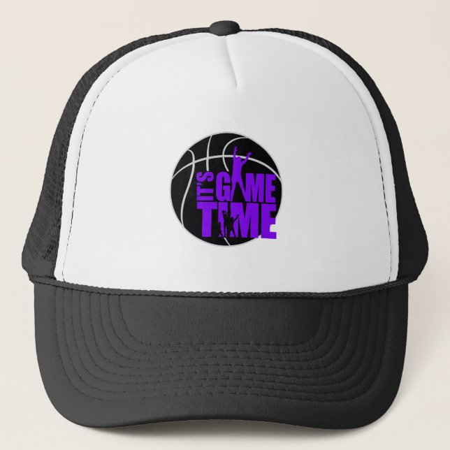 Gorra De Camionero It's Game Time - Purple (Anverso)