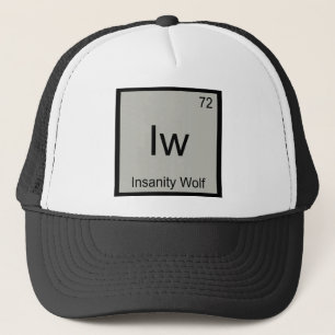 Gorra De Camionero Iw - Símbolo del Elemento Químico del Lobo de la L