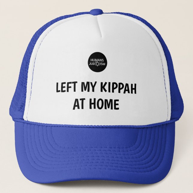 Gorra De Camionero Izquierda mi casquillo de Kippah en casa (Anverso)