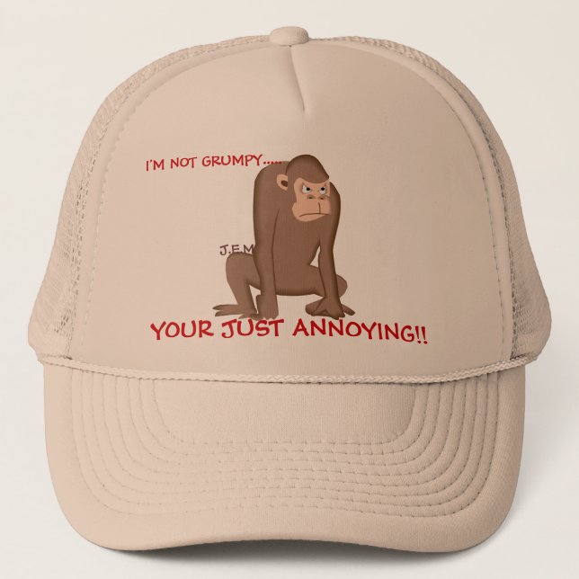 Gorra De Camionero J.E.M, no soy GRUÑÓN ....., SU JUSTO… (Anverso)