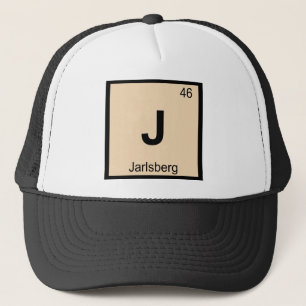 Gorra De Camionero J - Tabla Periódica de Química del Queso Jarlsberg
