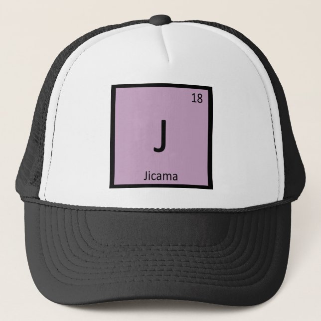 Gorra De Camionero J - Tabla periódica de química vegetal de Jicama (Anverso)