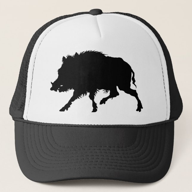 Gorra De Camionero Jabalí del grabado alemán antiguo (Anverso)