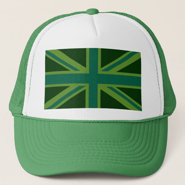 Gorra De Camionero Jack de la Unión Verde Forestal (Anverso)