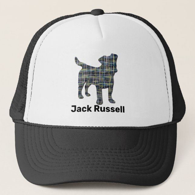 Gorra De Camionero Jack/Parson Russell Terrier Dog Silhouette (Anverso)