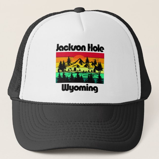 Gorra De Camionero Jackson Hole Wyoming (Anverso)
