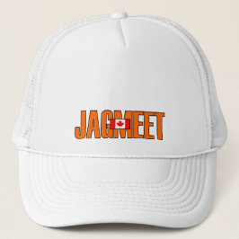 Gorra De Camionero Jagmeet Naranja Negrita Texto Negrita Color de la 