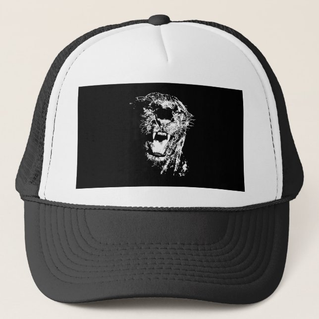 Gorra De Camionero Jaguar negro (Anverso)