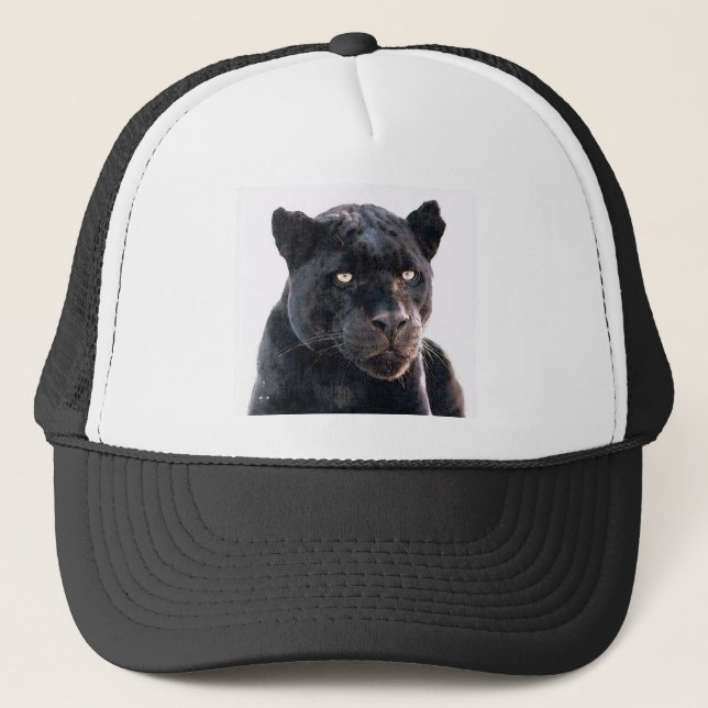 Gorra De Camionero Jaguar negro (Anverso)