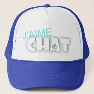 Gorra De Camionero J'aime chat Trucker Hat