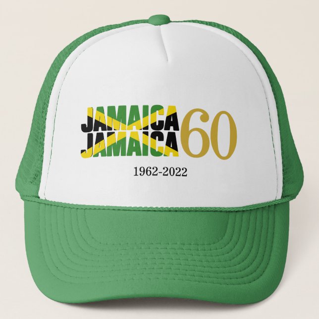 Gorra De Camionero JAMAICA 60 Aniversario de la Independencia (Anverso)