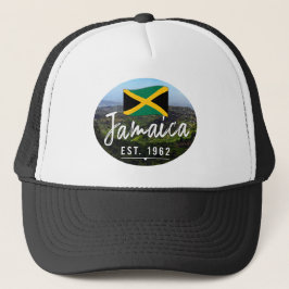 Gorra De Camionero "Jamaica Este. Montañas Azules De 1962" Con Bander