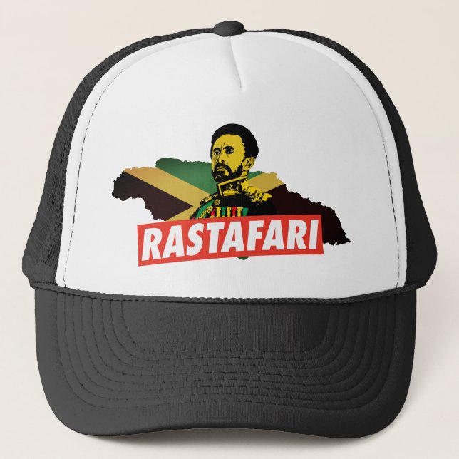 Gorra De Camionero Jamaica Haile Selassie I Proud Jamaicans Cap  (Anverso)