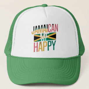 Gorra De Camionero Jamaican Me Happy – Diversión Isla Jamaica Vibes