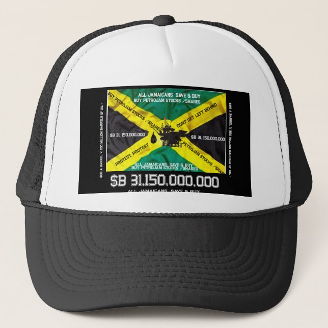 Gorra De Camionero JAMAICAN OIL Trucker Hat (Anverso)