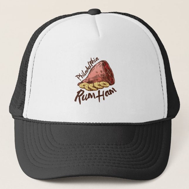 Gorra De Camionero Jamón del ron (Anverso)
