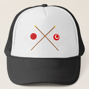 Gorra De Camionero Japón y banderas cruzadas Okinawa