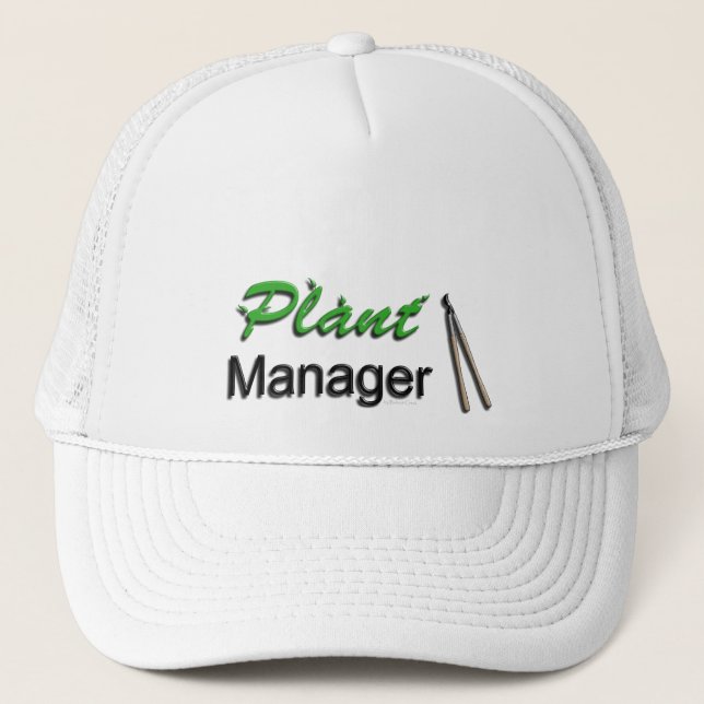 Gorra De Camionero Jardín del director de planta (Anverso)
