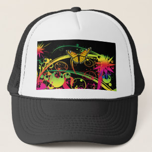 Gorra De Camionero Jardín Mágico con Mariposas
